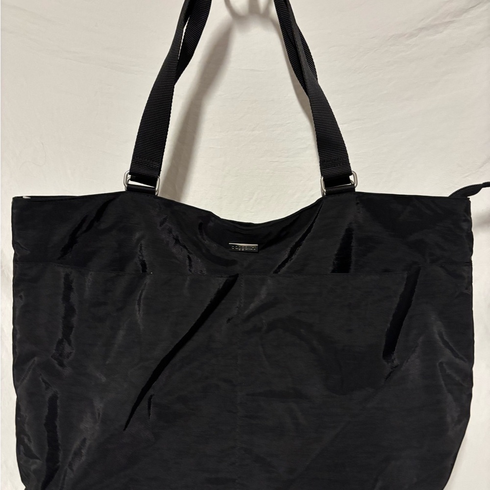 Baggallini Black Travel Baby Work Gym Nylon Tote Bag with Tons of Organization